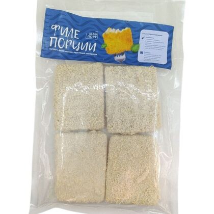 Филе минтая порции в панировке 300 гр СТМ