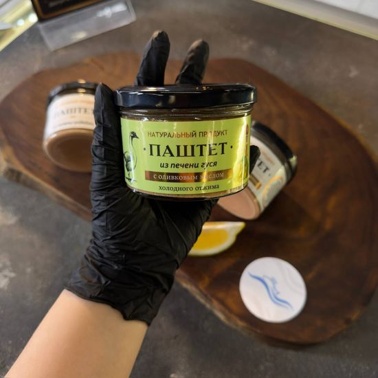 Паштет из печени гуся с оливковым маслом