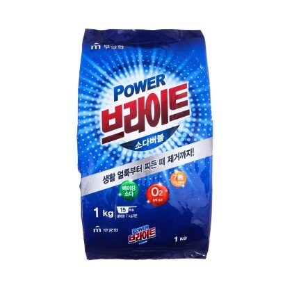 Стиральный порошок с пузырьками кислорода и содой