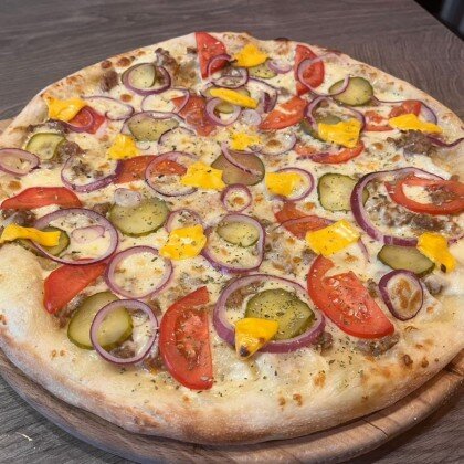 Пицца "Биф бургер" 25см/400 г