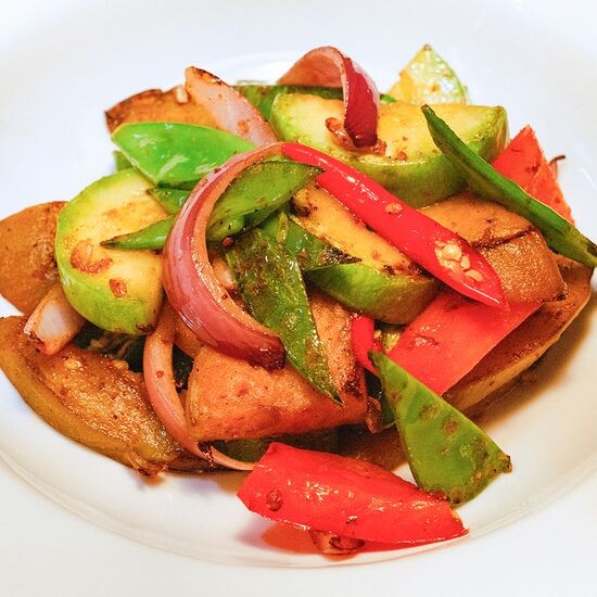 Овощи на пряном масле