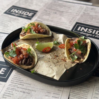 Тако с рваной говядиной