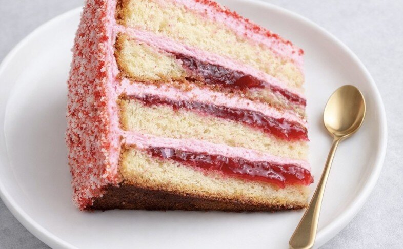 Торт «Малина-Сливки»