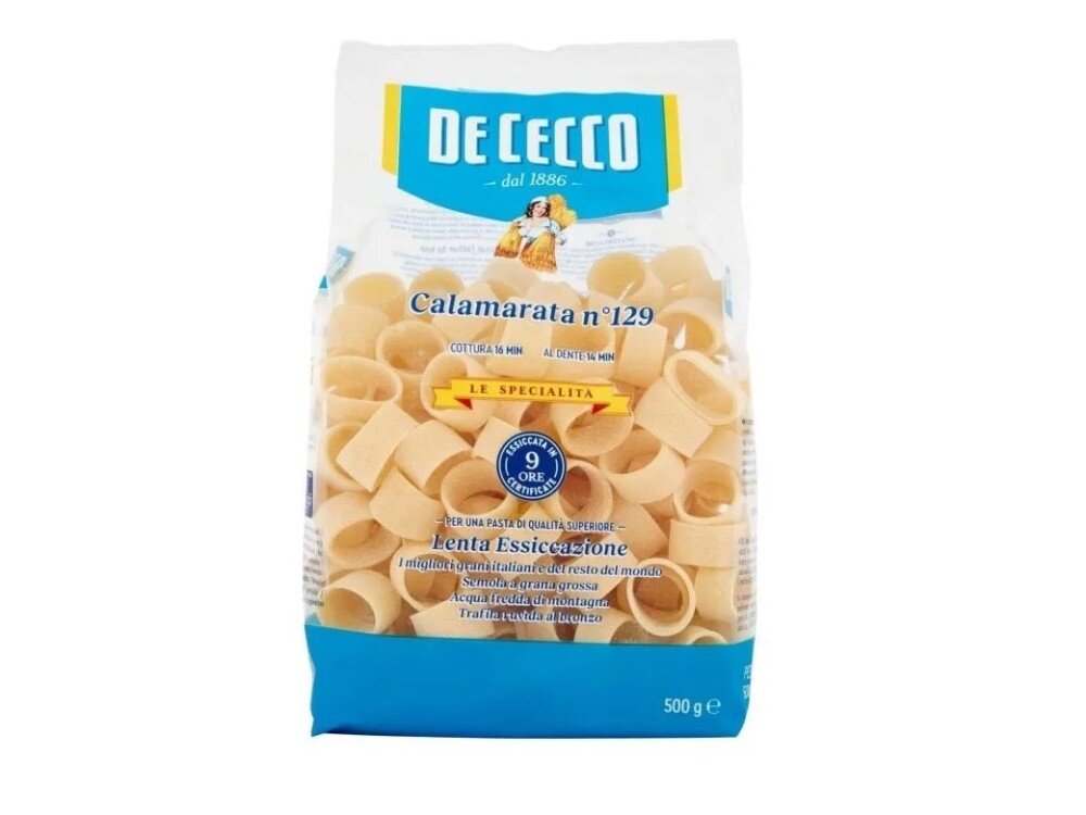 Паста De Cecco №129 Каламарата, Италия, 500 г