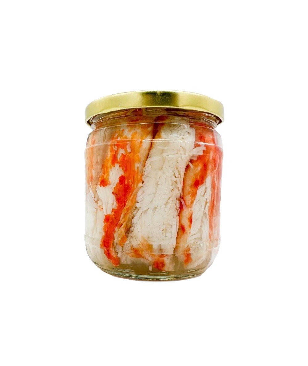 Мясо Краба натуральное салатное в собственном соку 240гр с/б ООО "ВояджеР"