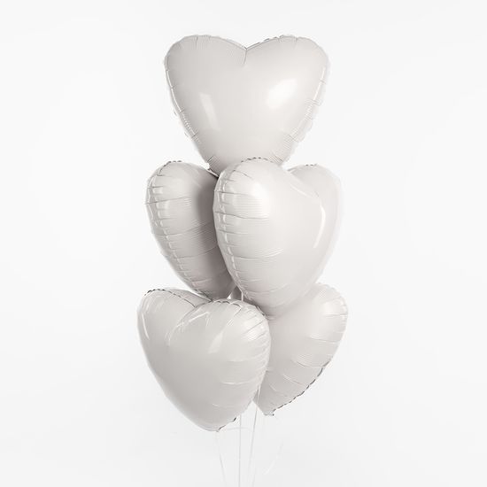 45 см, Сердце, Мистик, Пудра, Сатин