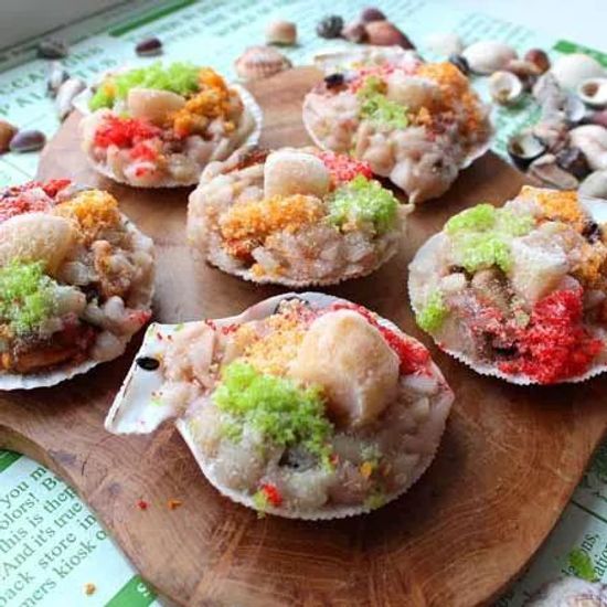 Ассорти из морепродуктов на створке, вес