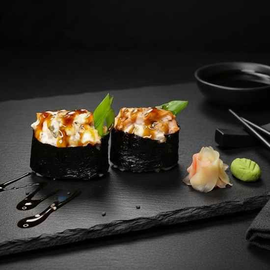 Суши Гункан с креветкой