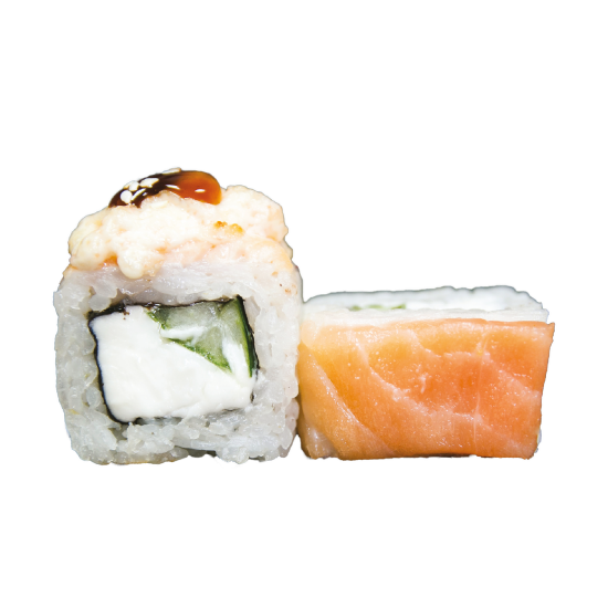 Филадельфия запечённая с огурцом