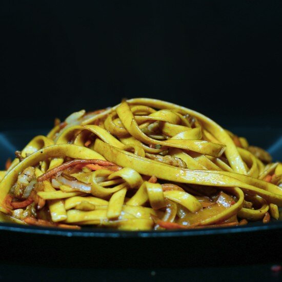 Удон со свининой