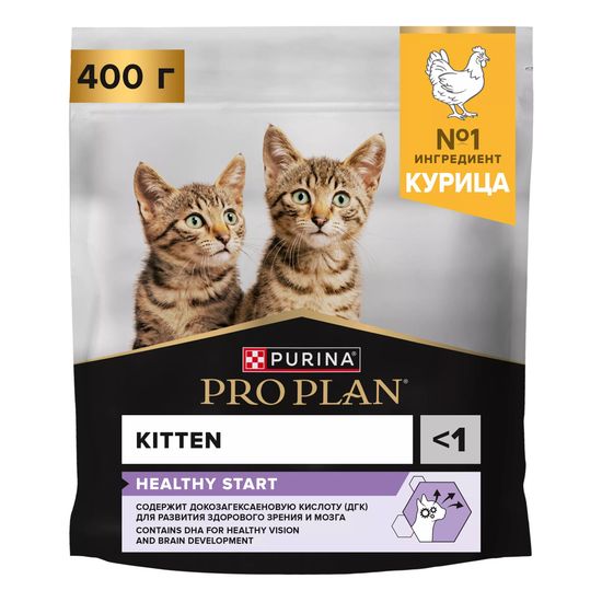 PRO PLAN сухой корм для котят, курица, 400 г