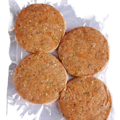 Котлеты лососевые с киноа