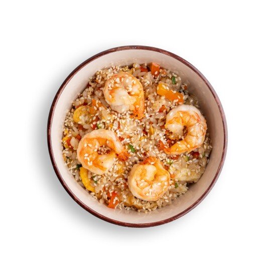 Тяхан с креветкой