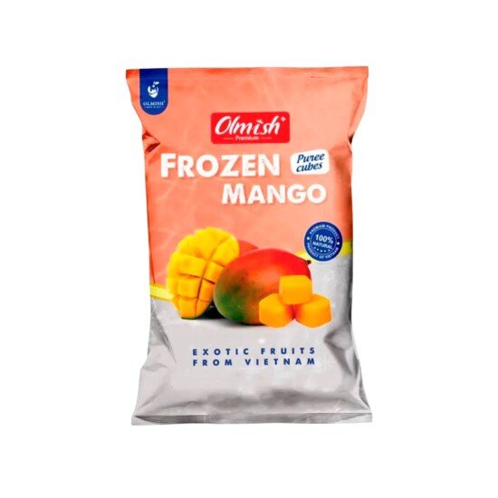 Манго пюре кубиками в подложке замороженный Olmish Premium 500гр.