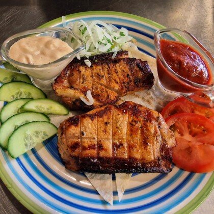 Шашлык из свиной корейки