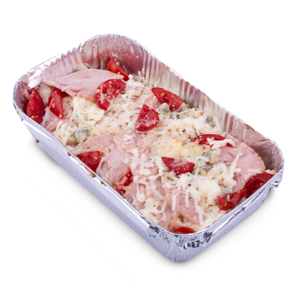 Паста "Ветчина и Дор Блю" из печи