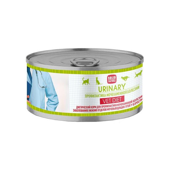 Solid Natura VET Urinary консервы для кошек, 100 г