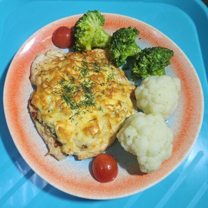 Курочка под сырной корочкой