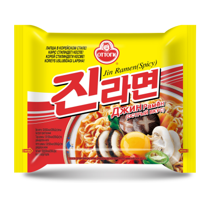 Корейская лапша Джин рамен острая
