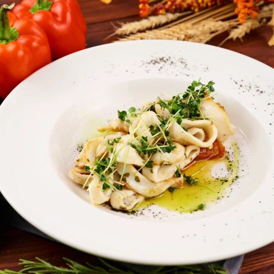 Кальмар командор на гриле