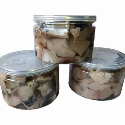 Кусочки скумбрии в масле пл.б. 250 г