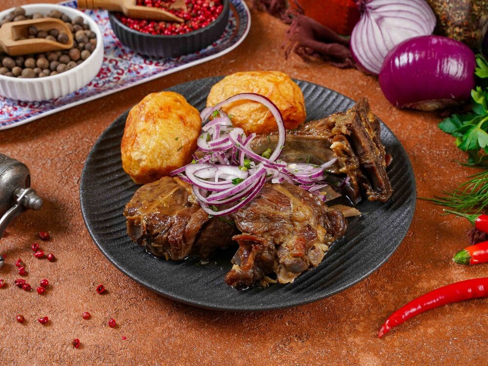 Казан кебаб с бараниной