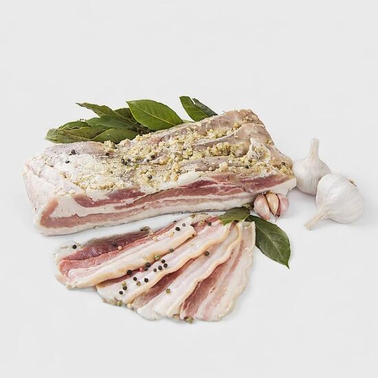 Грудинка соленая домашняя