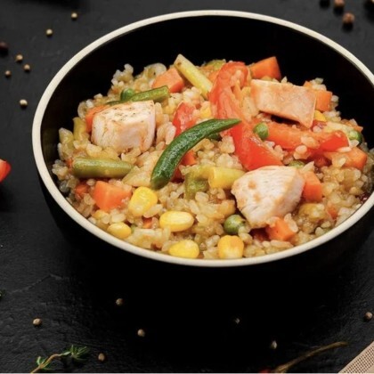 Тяхан с курицей