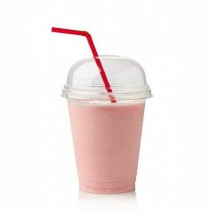 Клубничный молочный коктейль