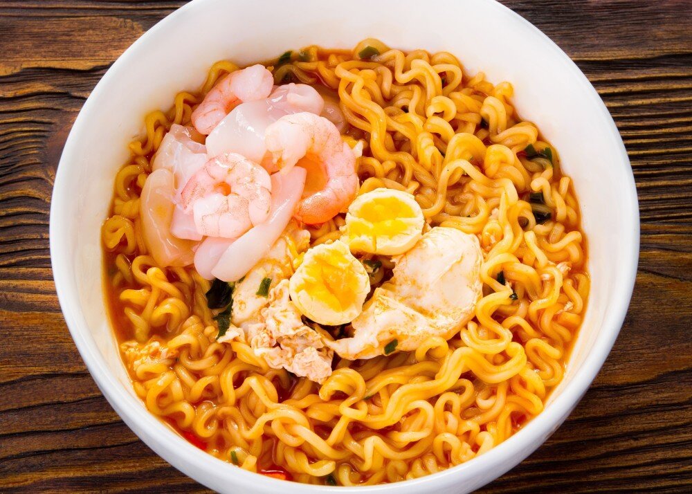 Лапша с морепродуктами