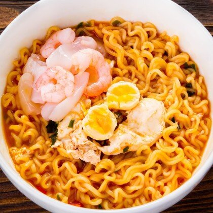 Лапша с морепродуктами