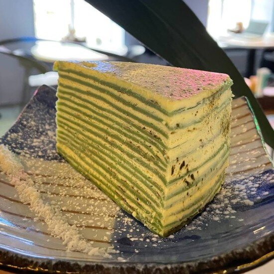 Блинный торт Матча