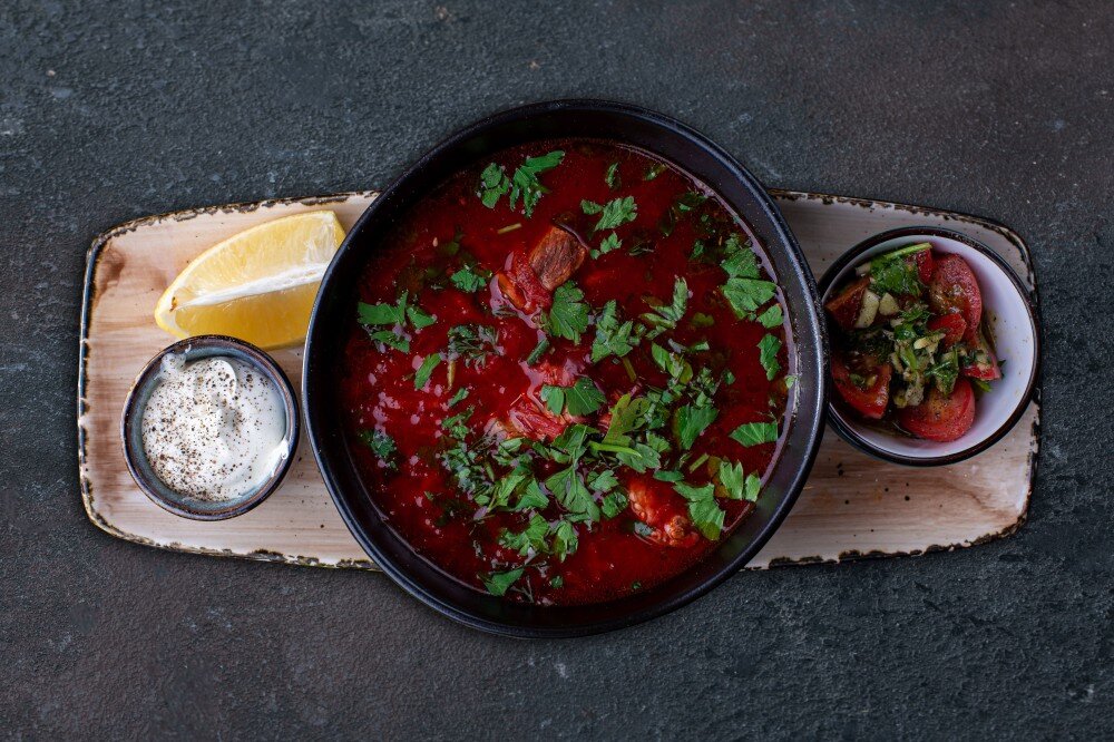 Борщ с телятиной