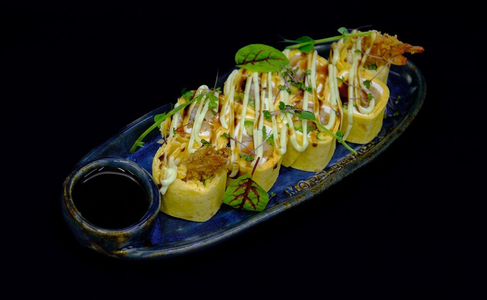 Ролл Тортилья с креветкой темпура