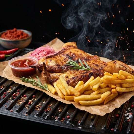 Цыпленок на мангале