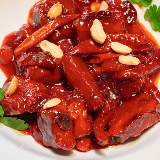 Свиные ребра в чили-сладком соусе