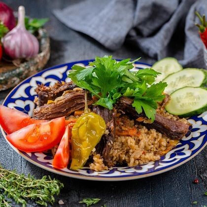 Плов «По-самаркандски» с бараниной