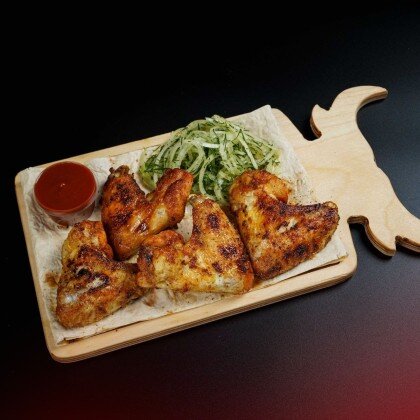 Крылышки куриные на углях