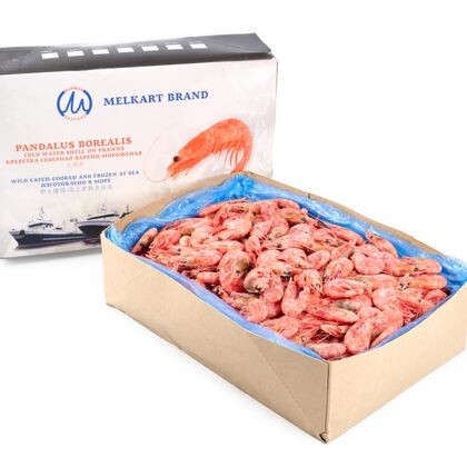 Креветка северная, 90/120, в/м (1x5кг, упак 1/5, 3700/02C90, WEIHAI TRANSPORT AQUATIC FOOD CO.,LTD., Китай)