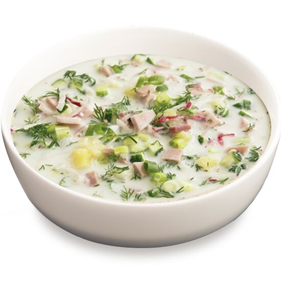 Окрошка с ветчиной