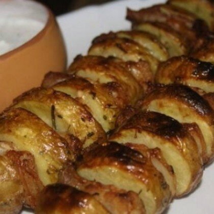 Молодой картофель с курдюком