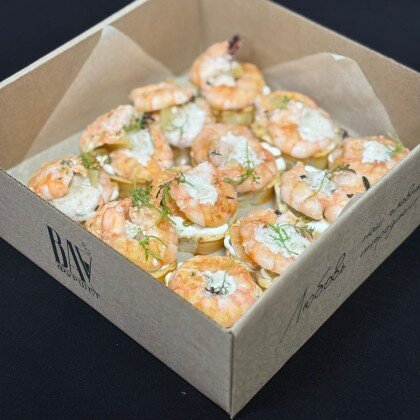 Бокс "Брускетта с креветкой"