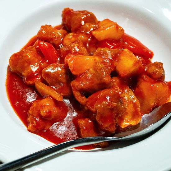 Свинина в кисло-сладком соусе