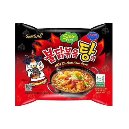 Корейская острая лапша рамен с тушёной курицей Stew Type