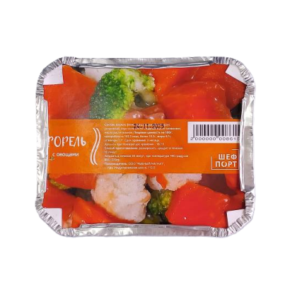 Форель с овощами