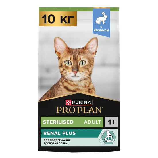 PRO PLAN Sterilised сухой корм для стерилизованных кошек, кролик, 10 кг за 1 кг