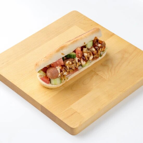 Хот-дог с сосиской