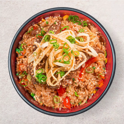 Тяхан с говядиной