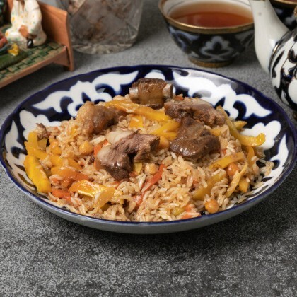 Плов узбекский с говядиной