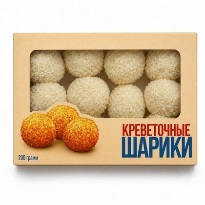 Креветочные шарики в панировке 200 гр